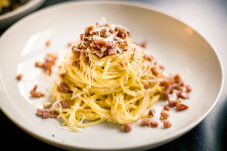 Anteprima contenuto: piatto di carbonara